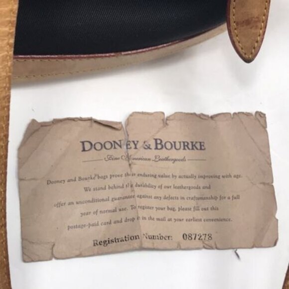 Dooney and Bourke Cabrio Small Bucket Bag Canvas Leather Black - Picture 10 of 10